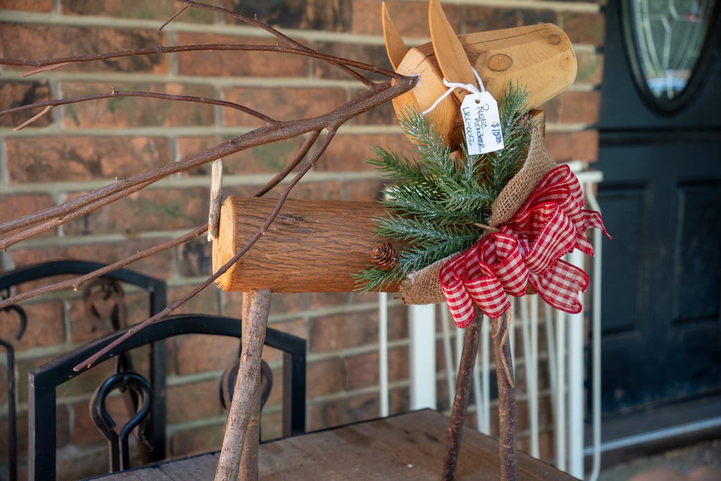 Wooden Handcrafted Reindeer