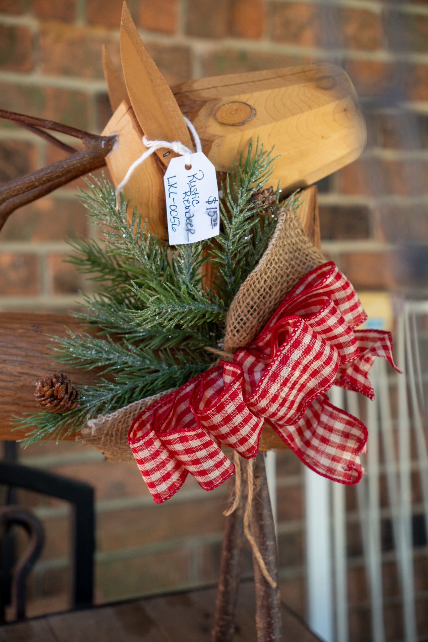Wooden Handcrafted Reindeer
