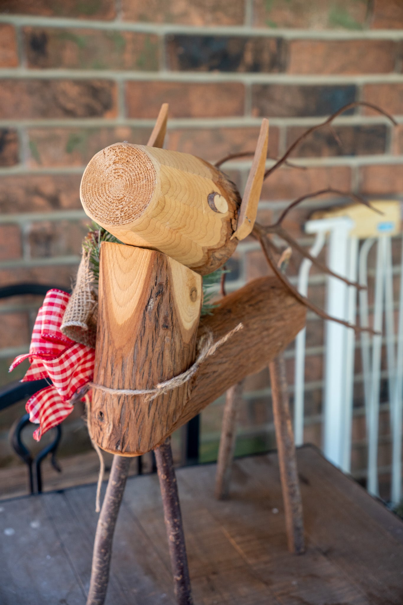 Wooden Handcrafted Reindeer
