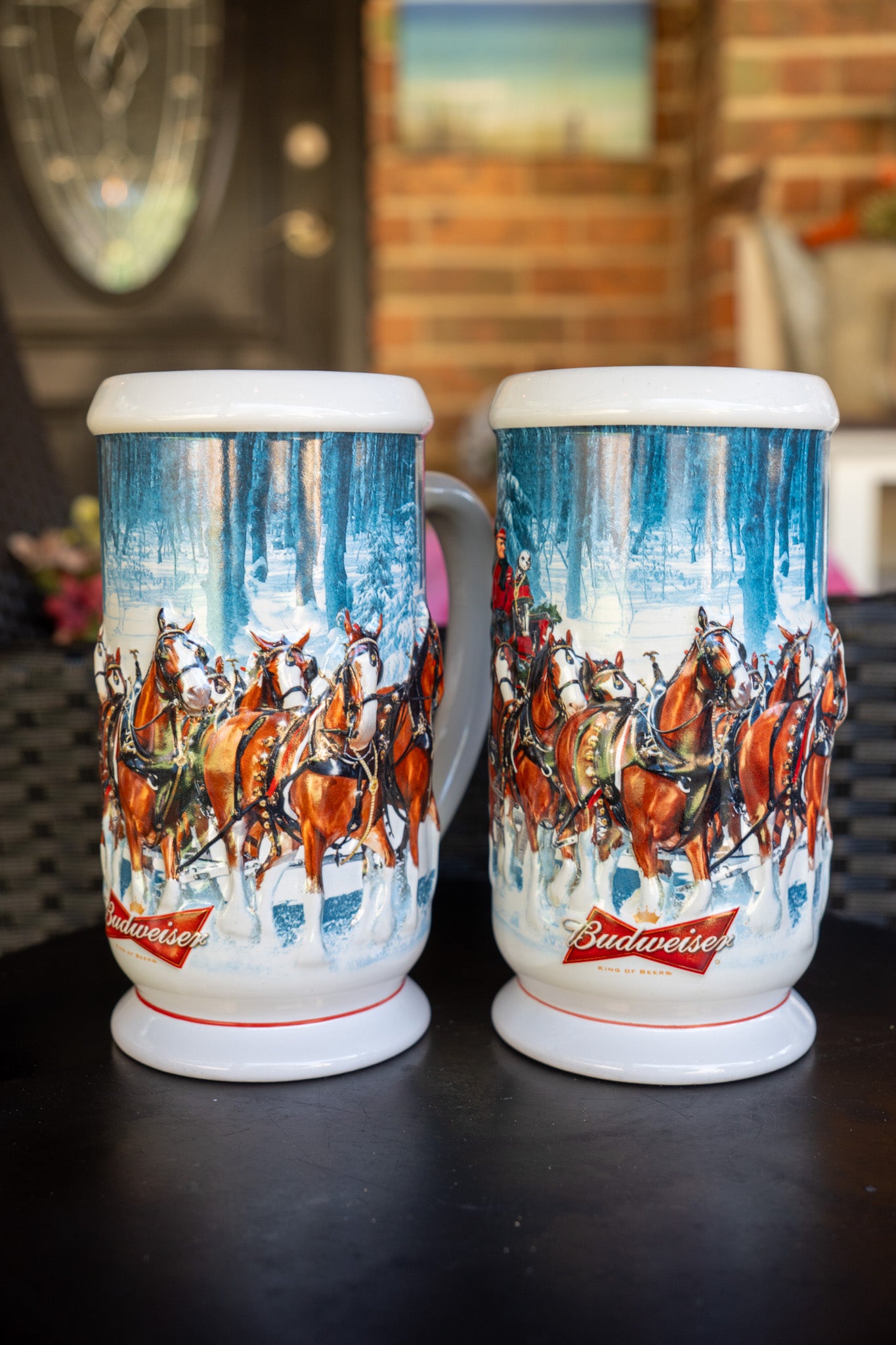 Budweiser 2007 "Winter's Calm" Mug Set — 2-Pc