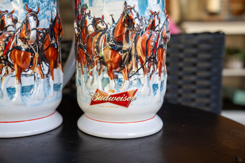 Budweiser 2007 "Winter's Calm" Mug Set — 2-Pc