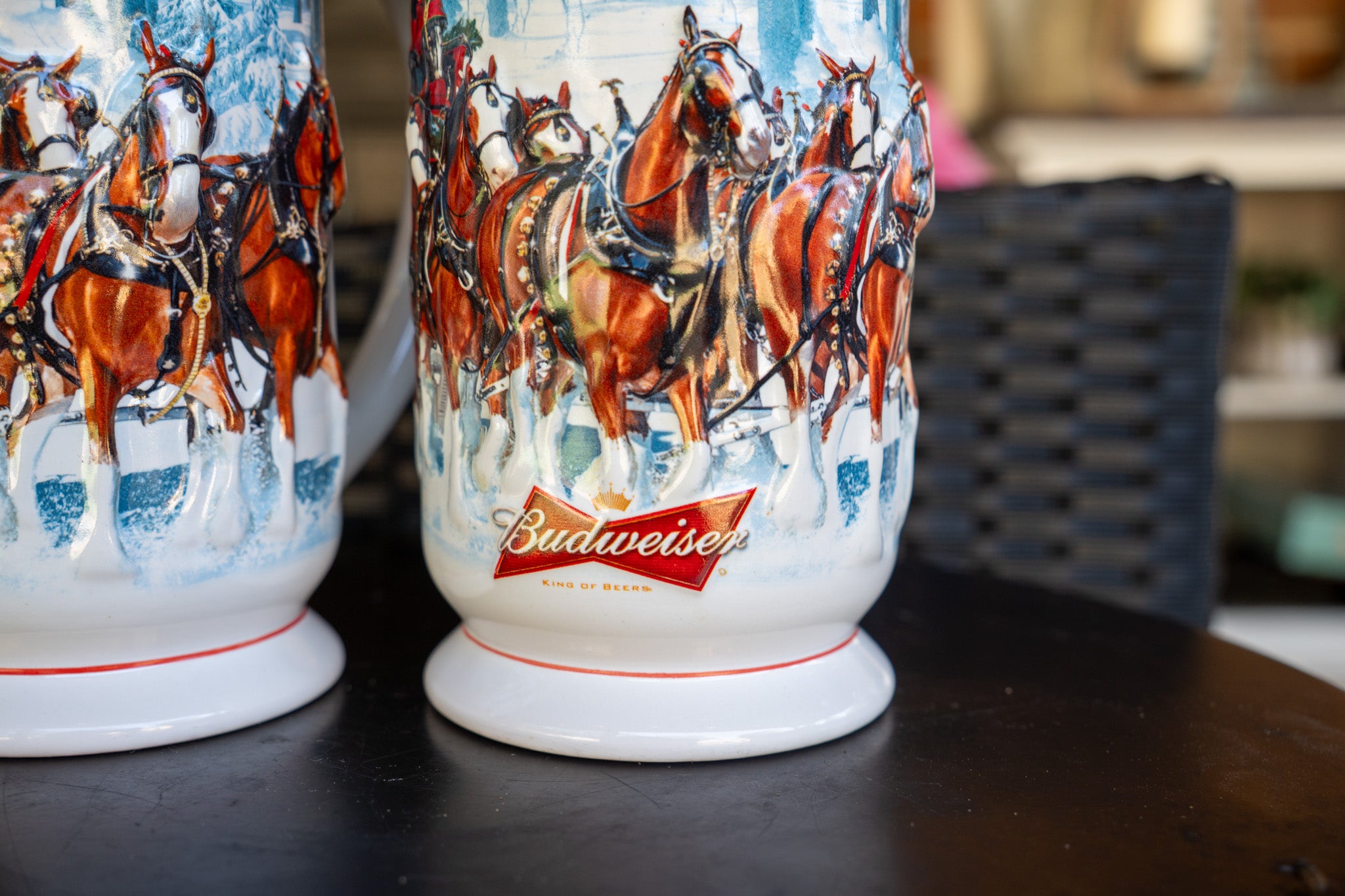 Budweiser 2007 "Winter's Calm" Mug Set — 2-Pc