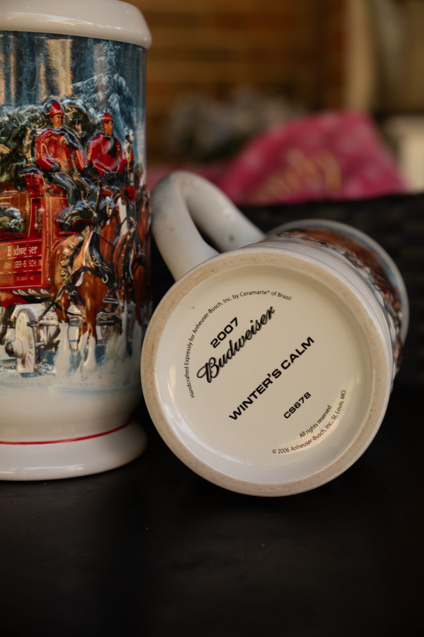 Budweiser 2007 "Winter's Calm" Mug Set — 2-Pc