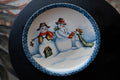 Vintage Snowman Plate Set — 4-Pc