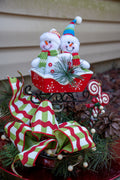 Snowmen in Sleigh Centerpiece