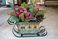 Christmas Arrangement in Vintage Sleigh