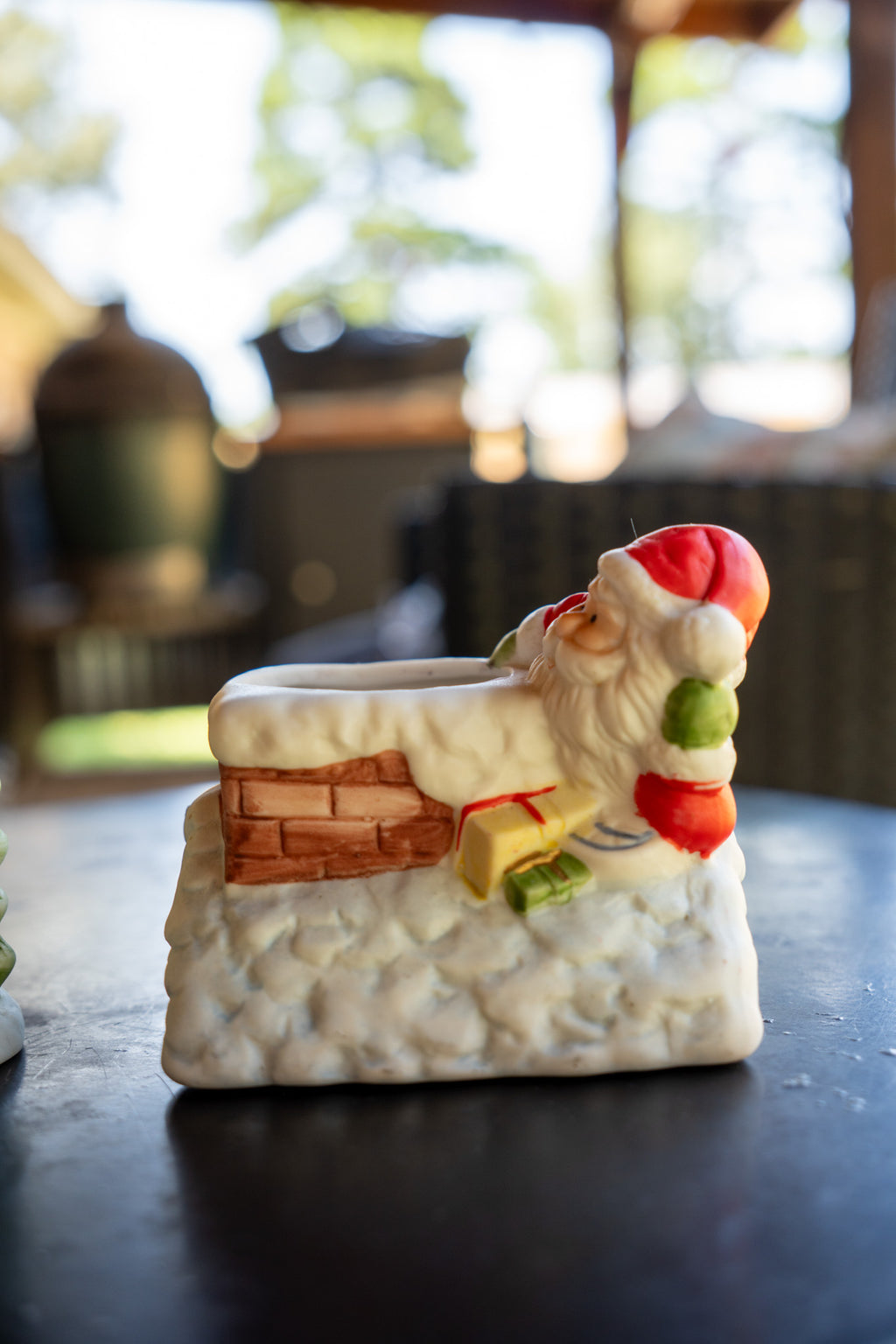 Vintage Christmas Candle Holder Set
