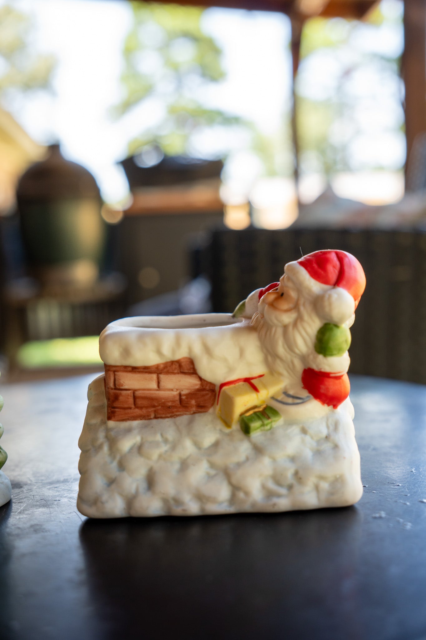 Vintage Christmas Candle Holder Set