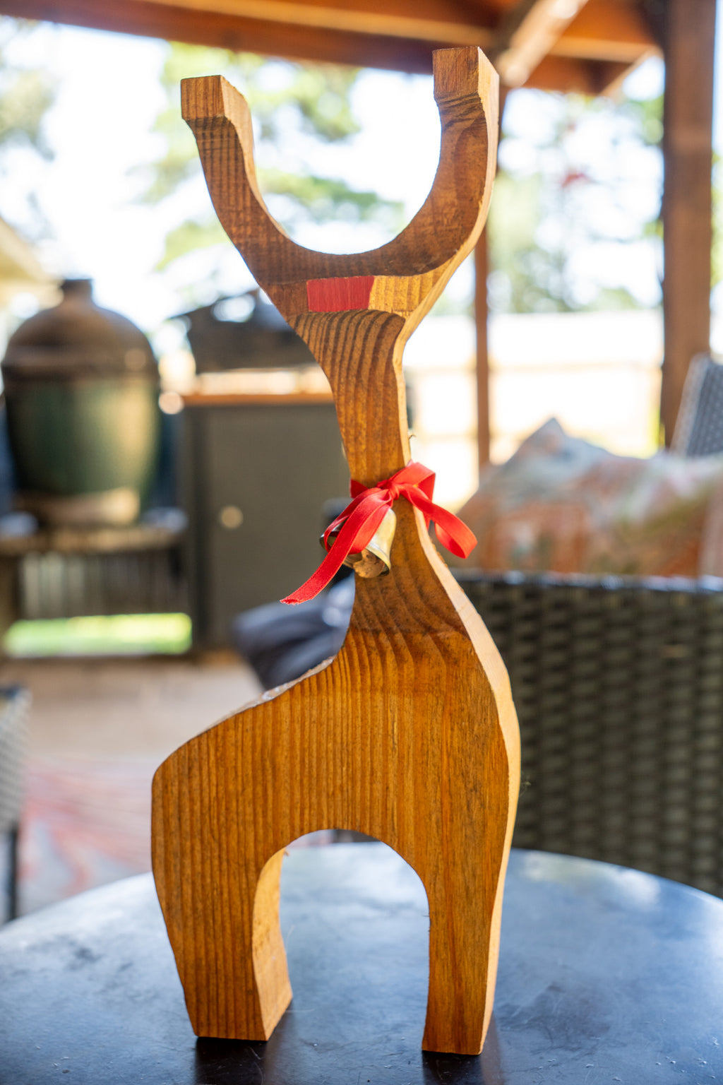 Wooden Carved Reindeer