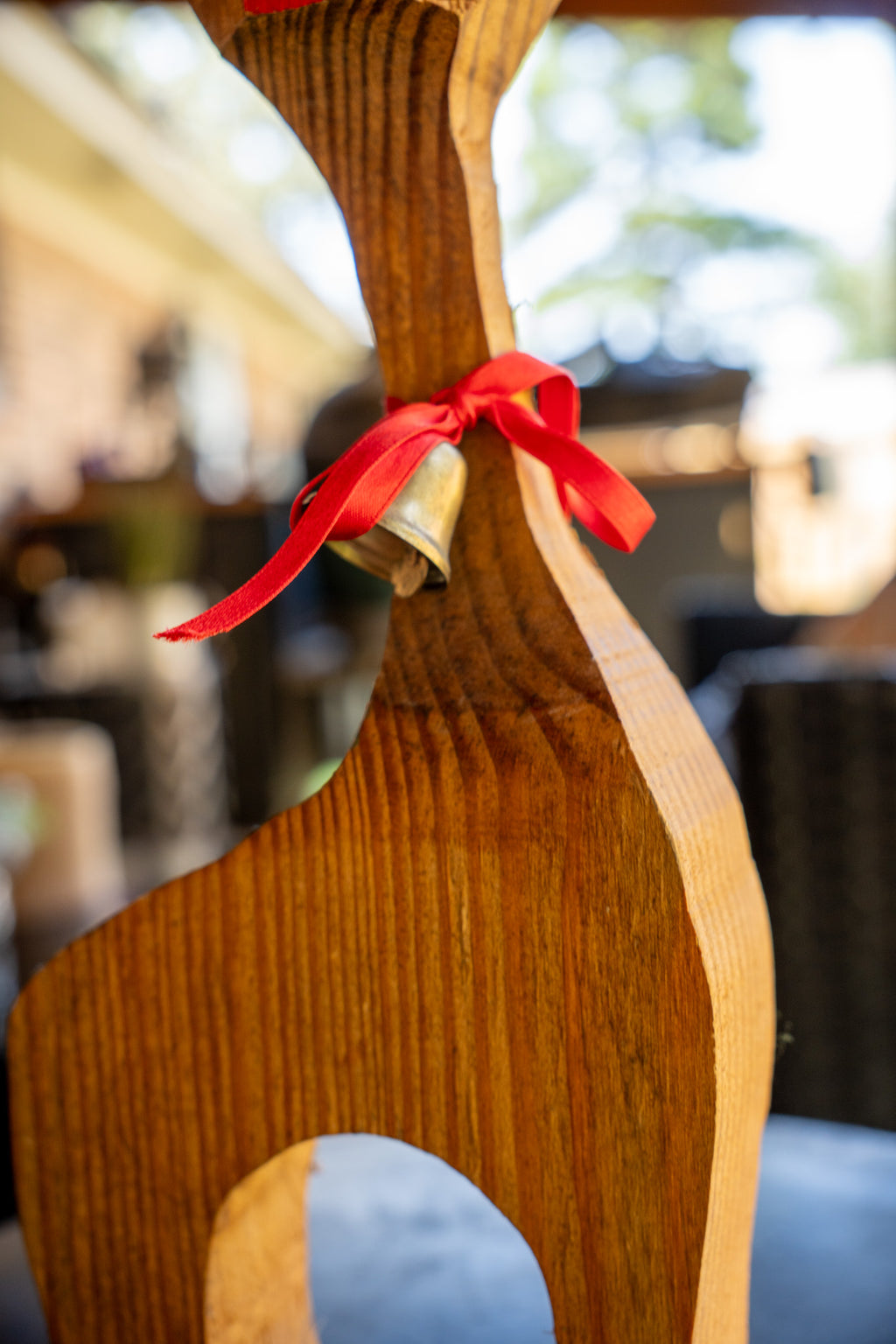 Wooden Carved Reindeer