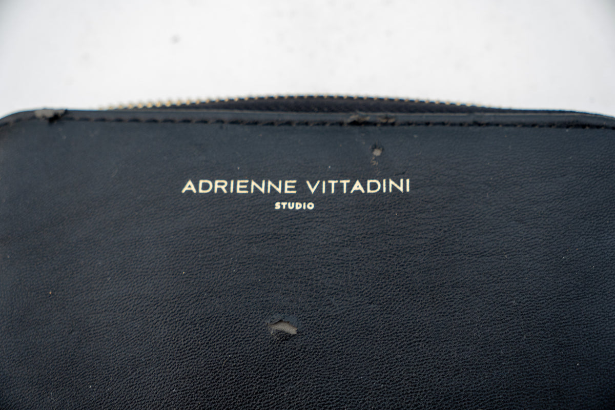 Adrienne Vittadini Black Wristlet Wallet