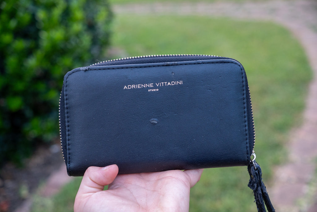 Adrienne Vittadini Black Wristlet Wallet