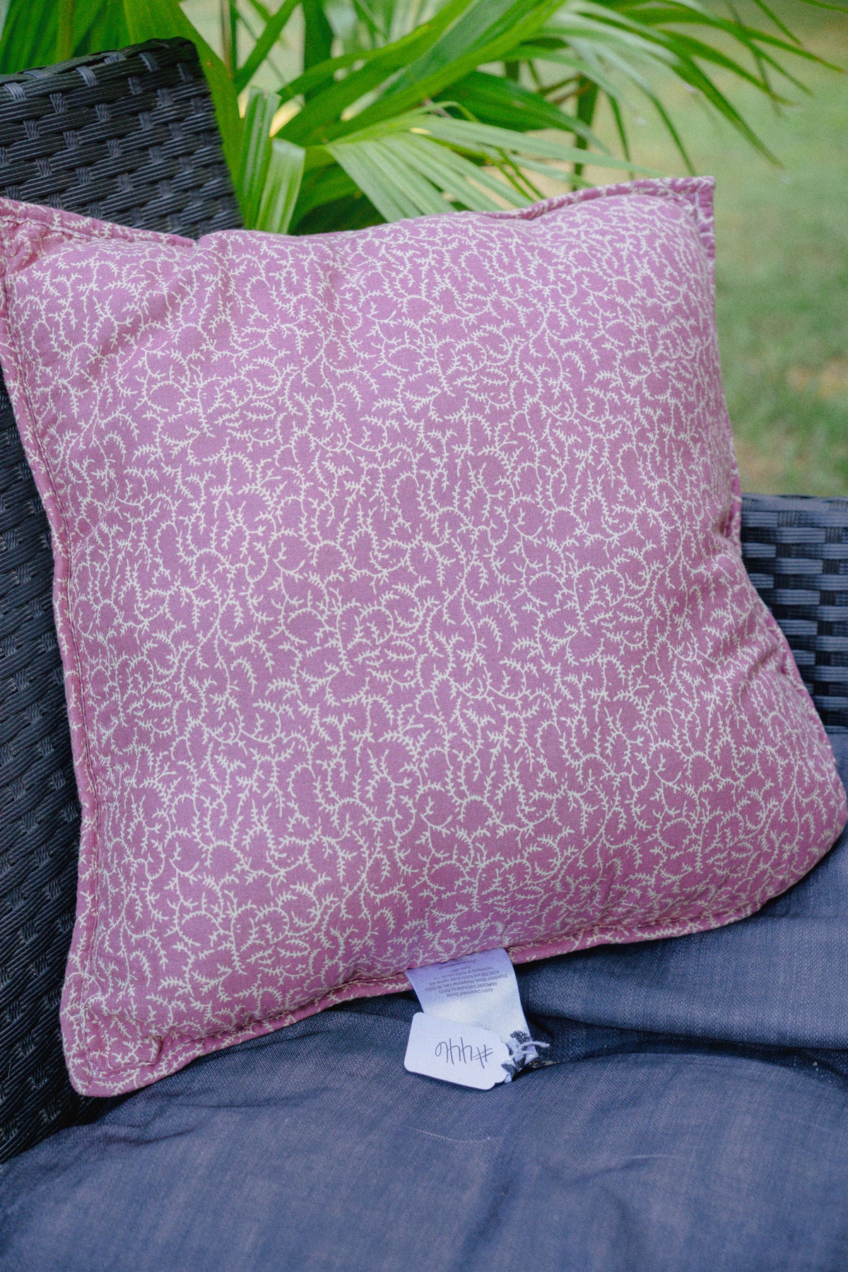 Cottagecore Square Embroidered Pillow