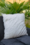 White Lace Throw Pillow