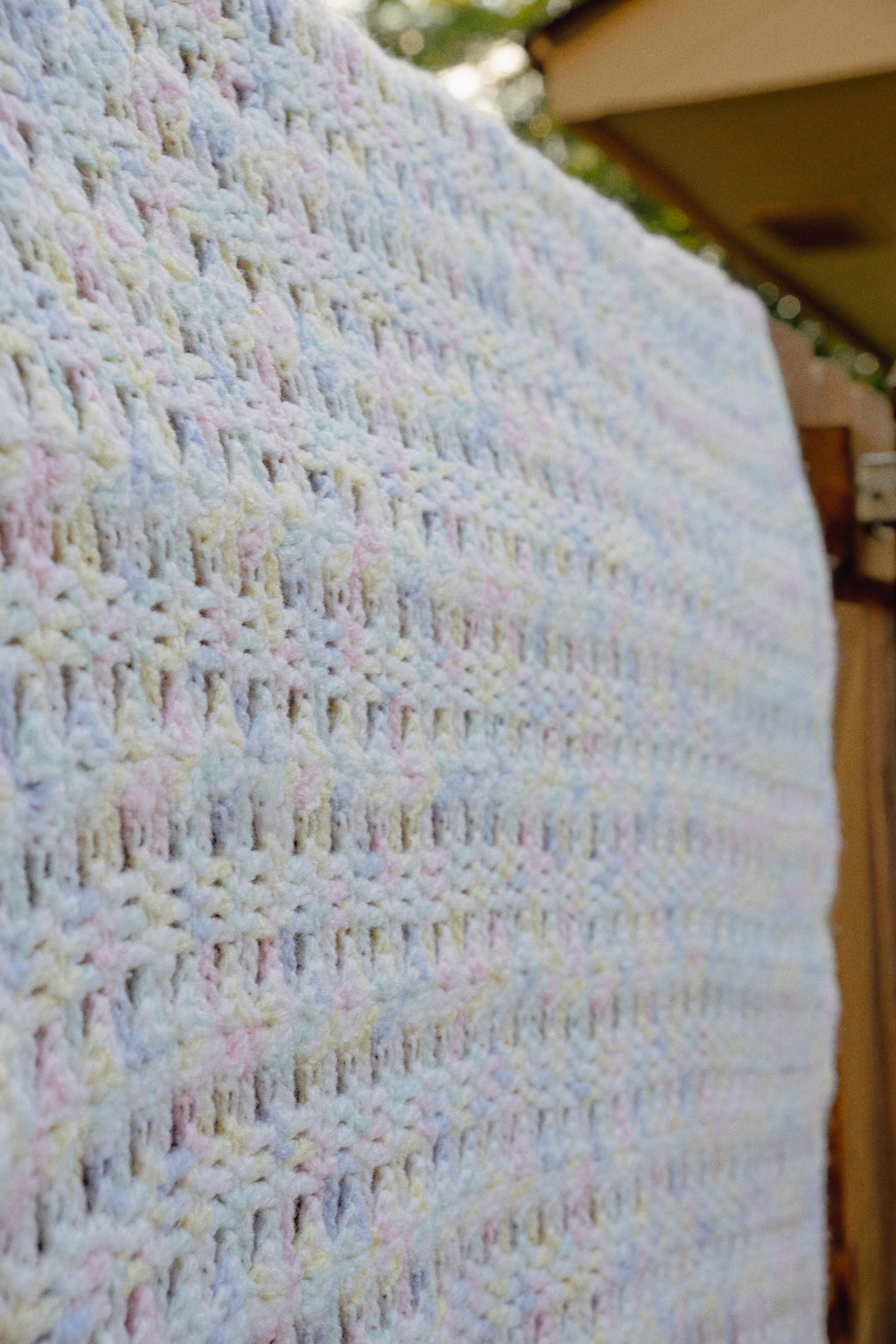 Crochet Baby Blanket in Pastels