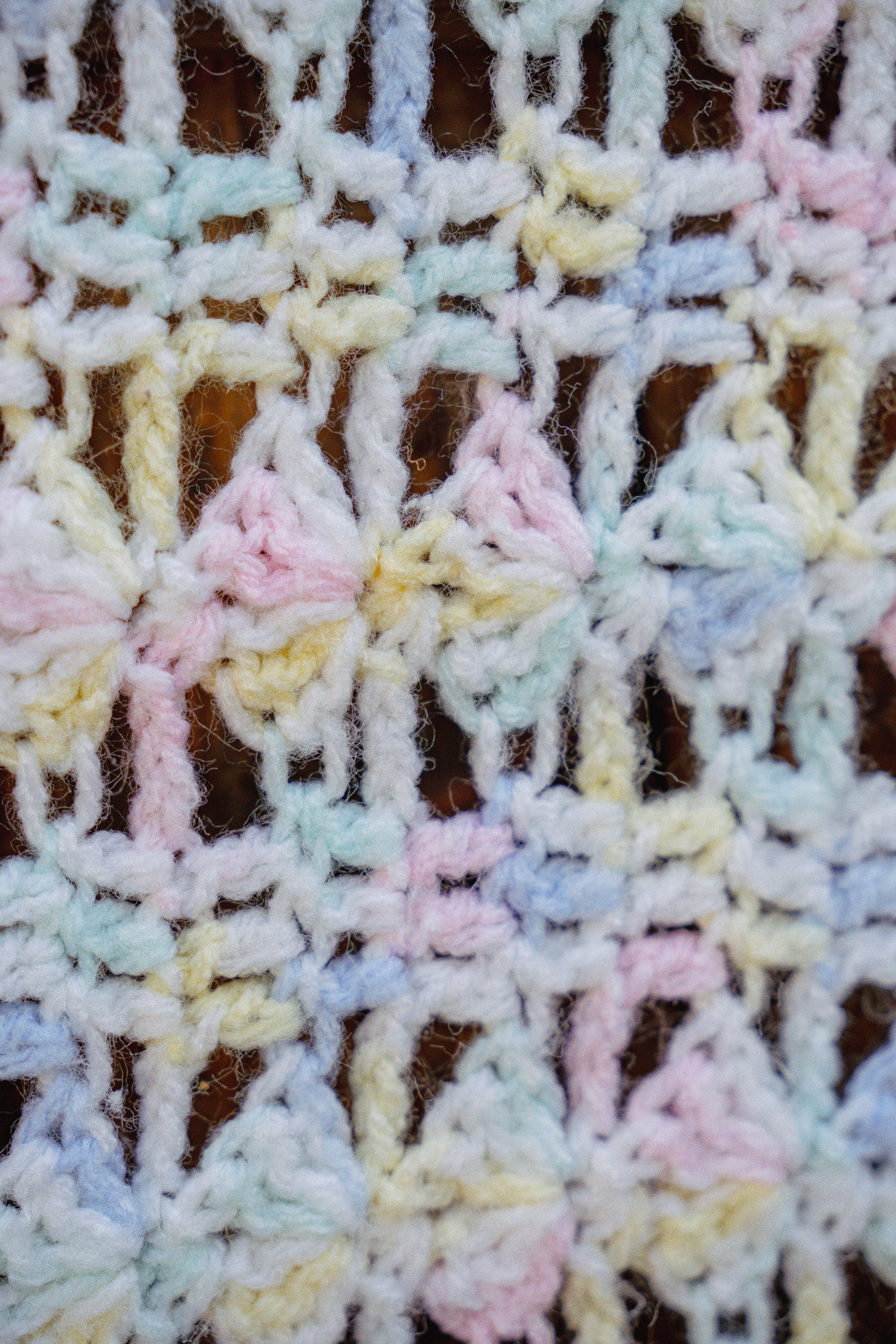 Crochet Baby Blanket in Pastels