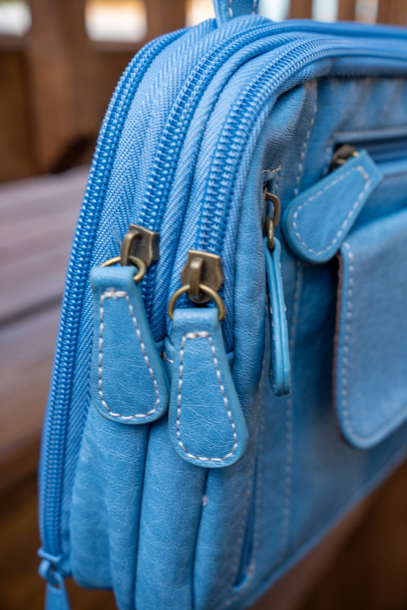 Blue MultiSac Crossbody Purse