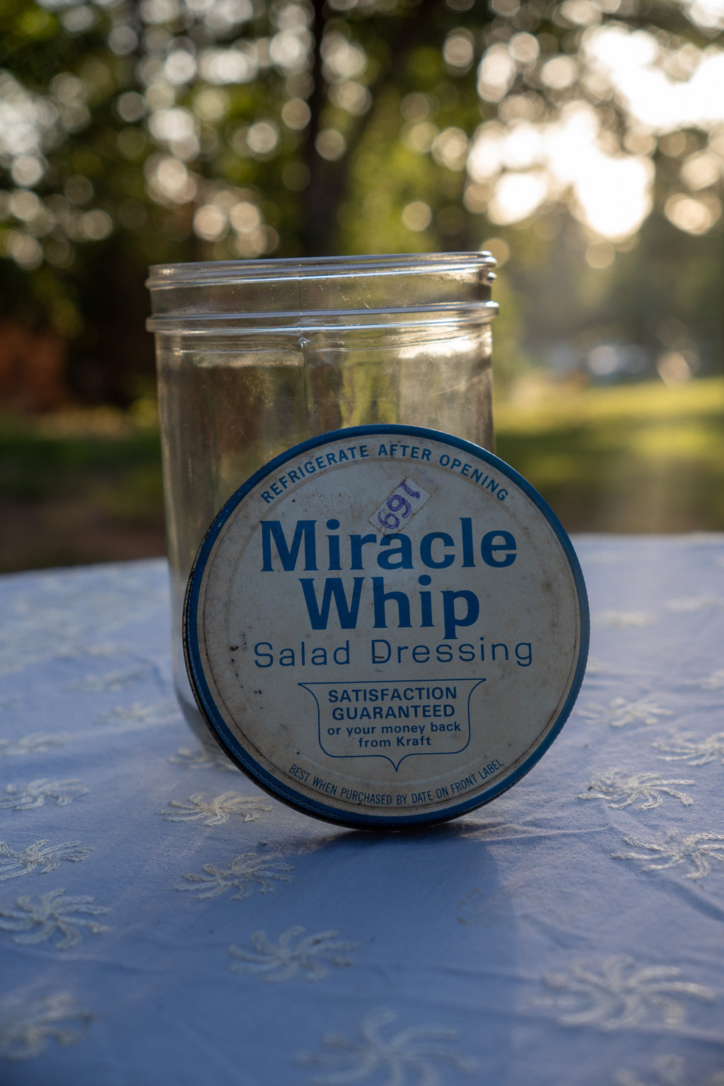 Vintage Miracle Whip Jar