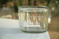 Pressed Glass Salt Cellar with Lid