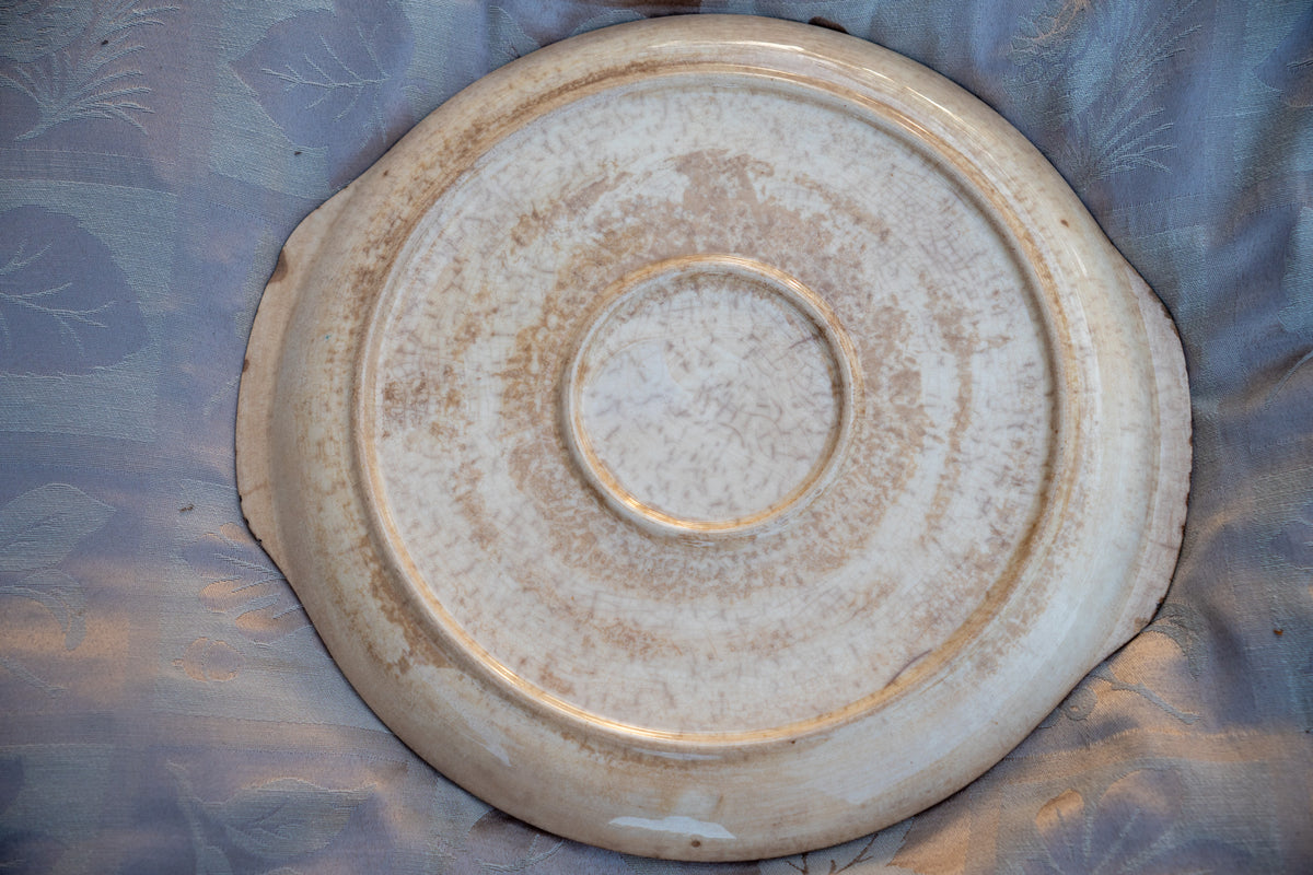 Metlox Poppytrail Vernonware "Sherwood" Round Serving Platter with Handles