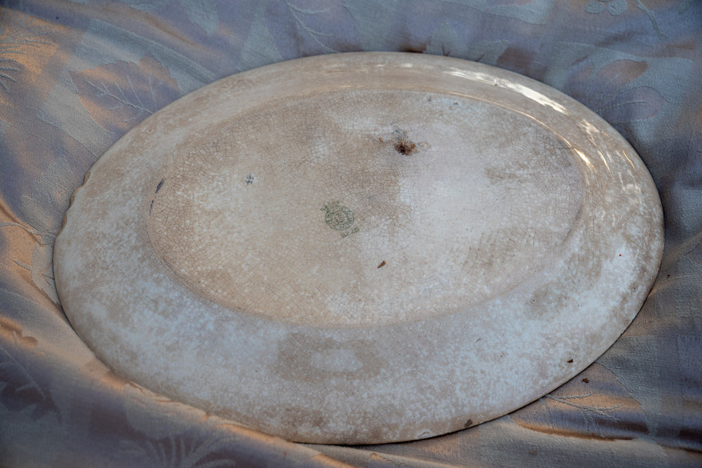 Southern Potteries Antique Oval Serving Platter, 1920s