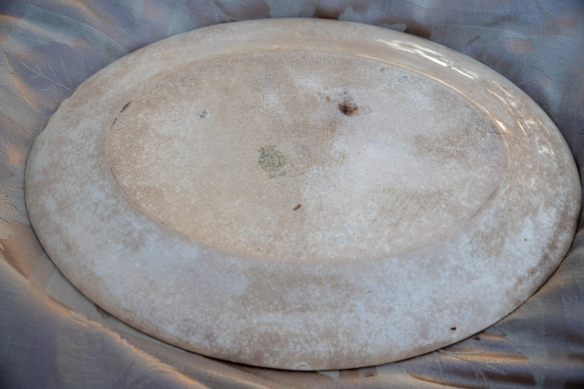 Southern Potteries Antique Oval Serving Platter, 1920s