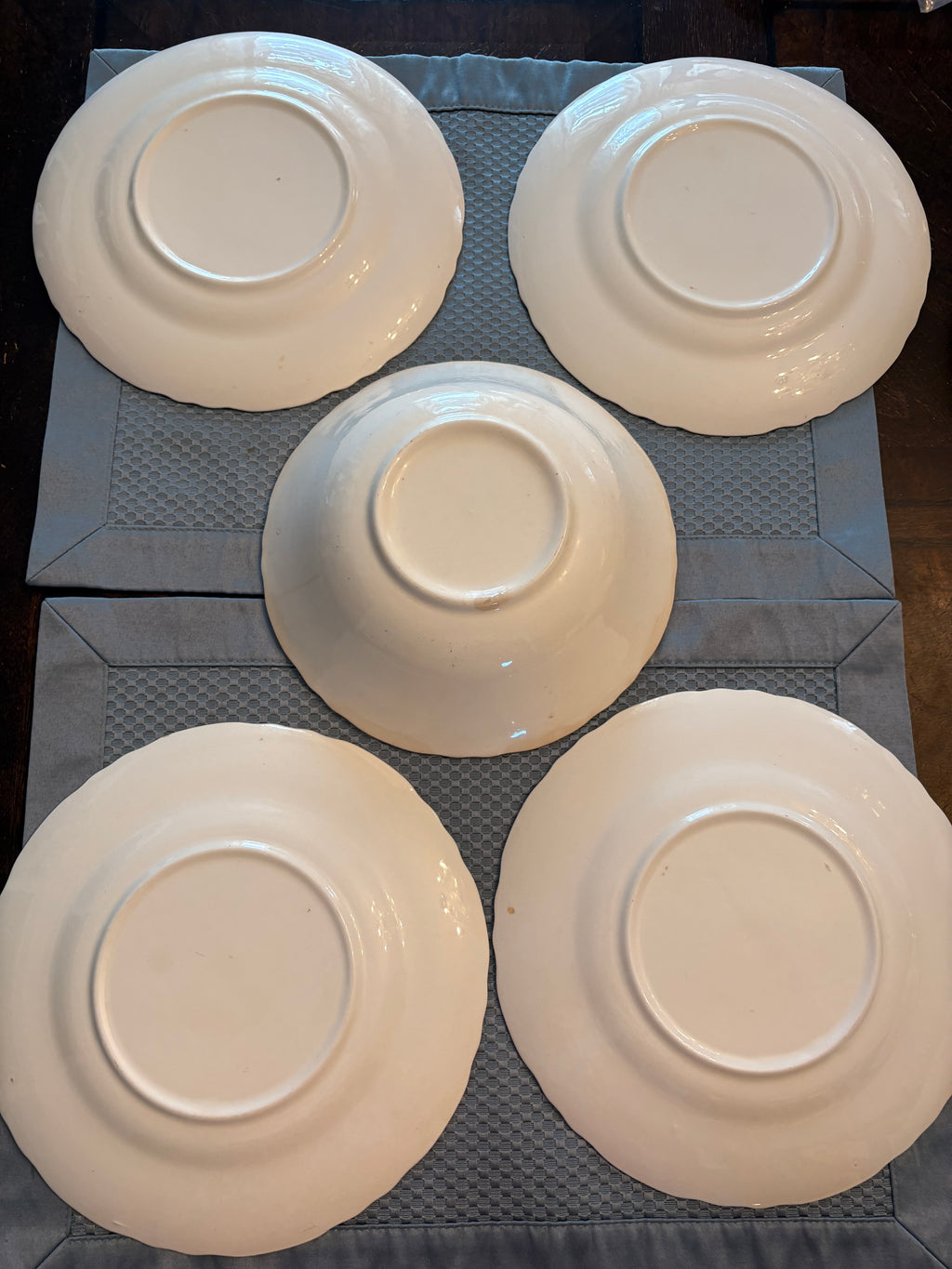 Scio Hazel Pattern 1940s Plates & Bowl Set