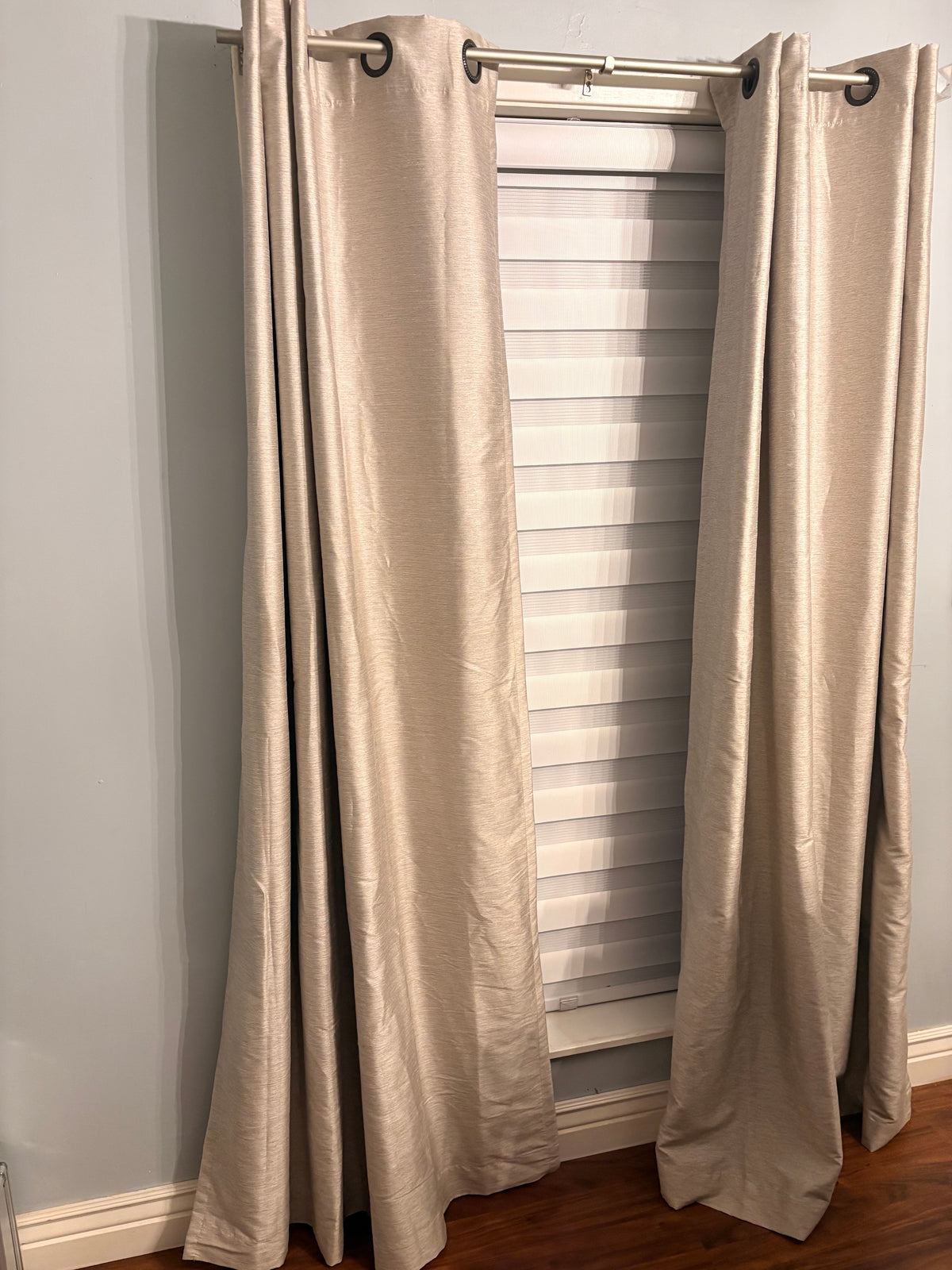 Kensington Home Fashion Curtain Panels – Slate Gray (Pair)