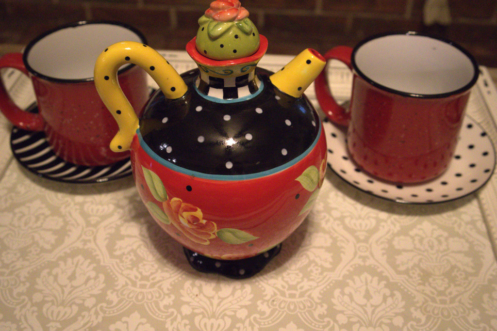 Joyce Shelton Tea Party Collection Teapot for Giftcraft