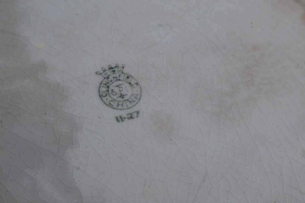 Antique Clinchfield China Ironstone Serving Platter