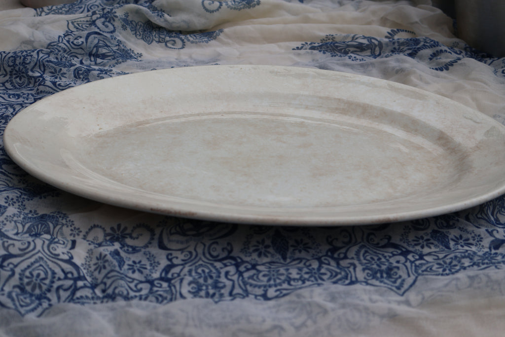 Antique Clinchfield China Ironstone Serving Platter