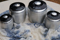 1950s Kromex Aluminum Canister Set, Set of 4