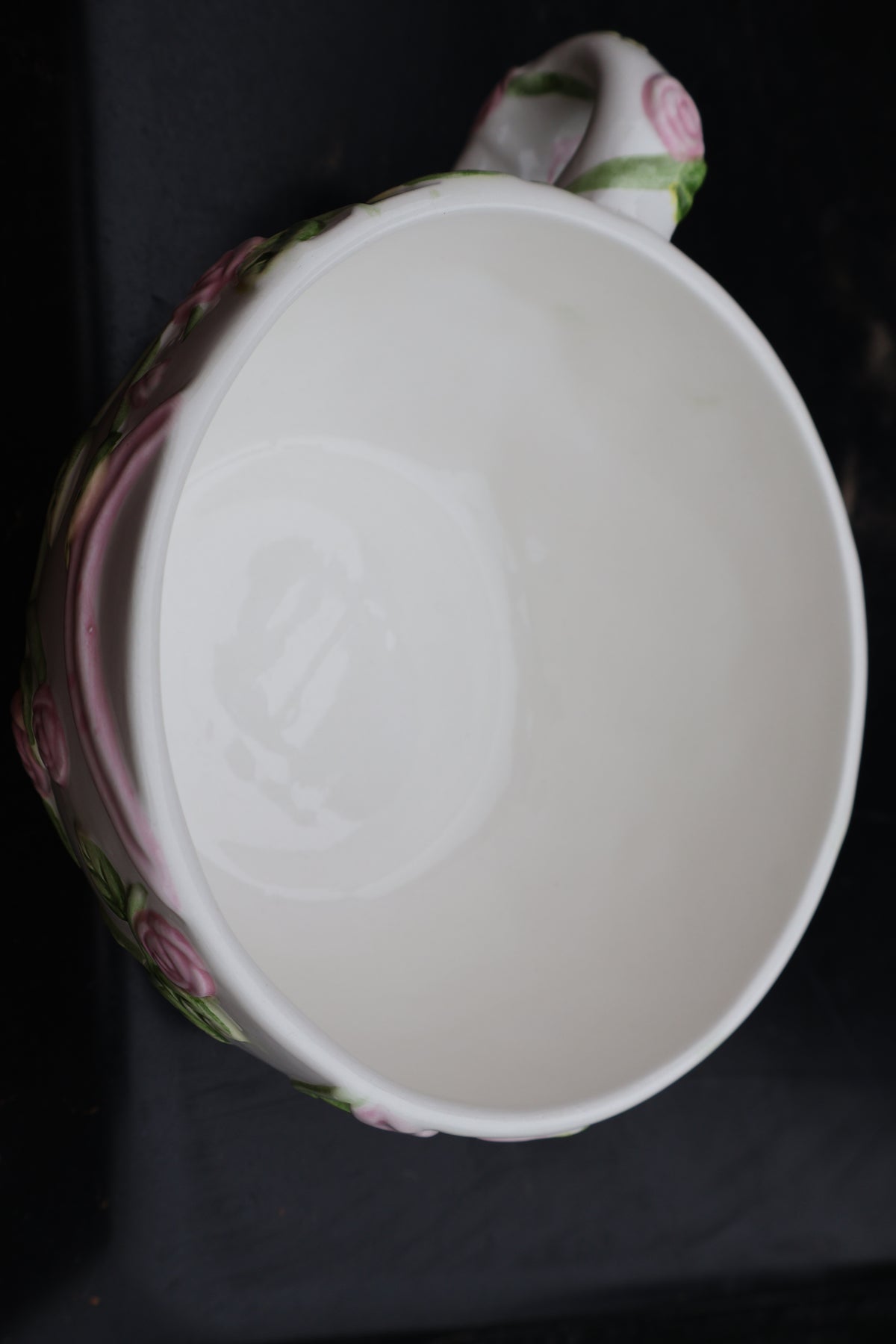 Baum Bros. Teacup with 3-D Rose Design