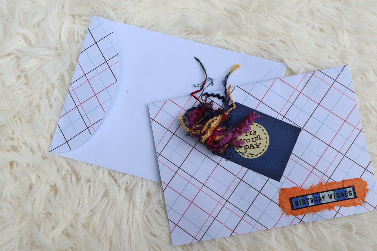 Handmade Birthday Card – “its your day” & “birthday wishes”
