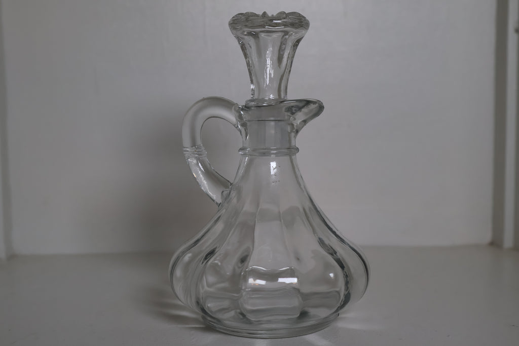 Anchor Hocking Fluted Glass Oil Cruet with Stopper