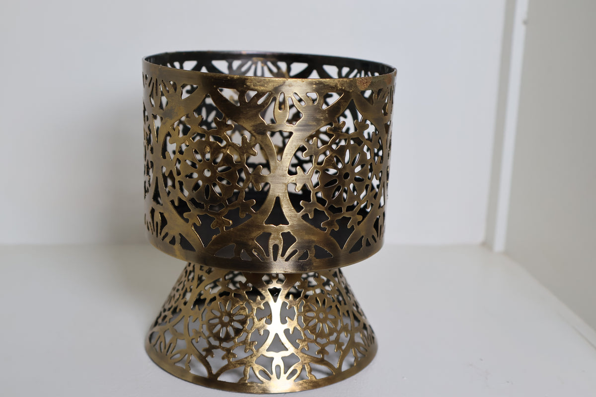 Better Homes & Gardens Ornate Perforated Metal Candle Holder