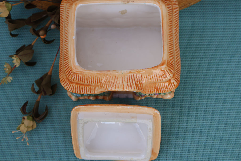 Vintage Teleflora Ceramic Cottage Jar by Violet L. Schwenig