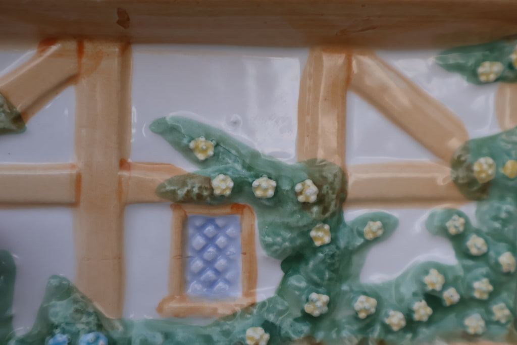 Vintage Teleflora Ceramic Cottage Jar by Violet L. Schwenig