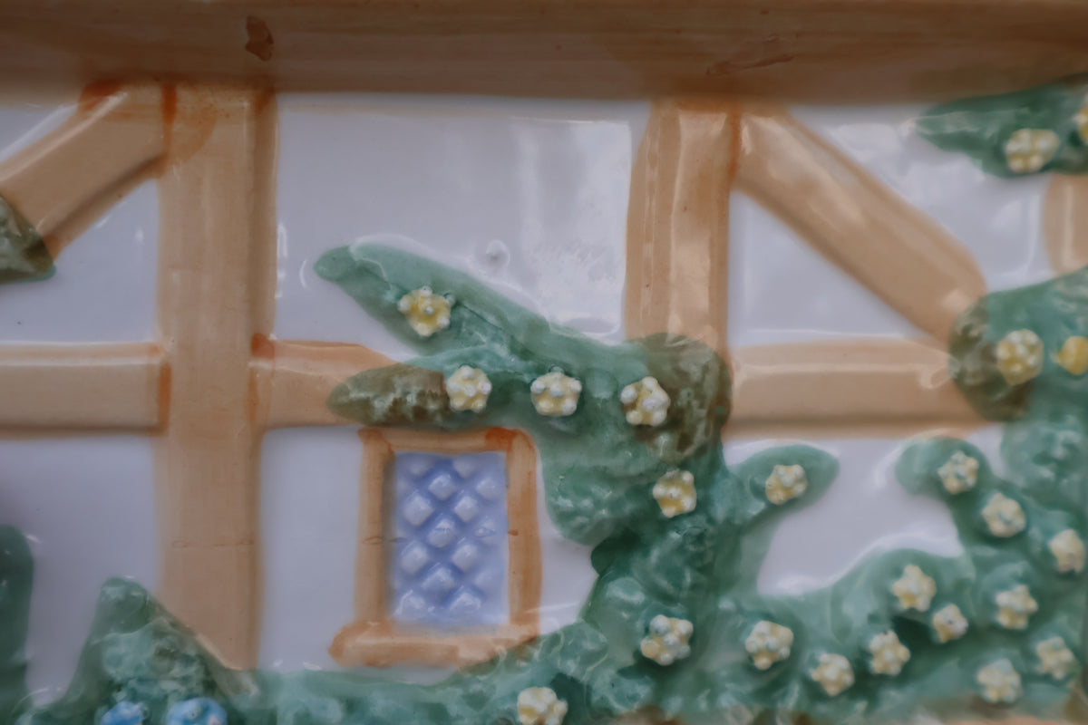 Vintage Teleflora Ceramic Cottage Jar by Violet L. Schwenig