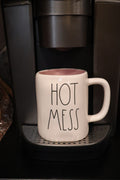 Rae Dunn “Hot Mess” Coffee Mug with Pink Interior