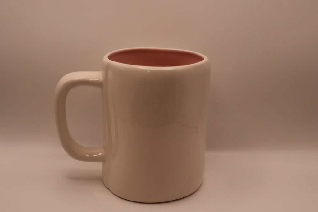 Rae Dunn “Hot Mess” Coffee Mug with Pink Interior