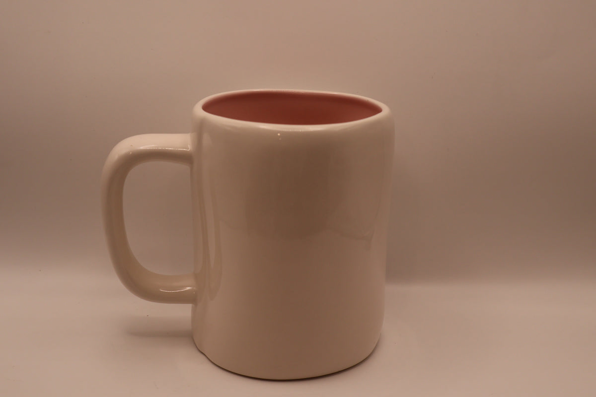 Rae Dunn “Hot Mess” Coffee Mug with Pink Interior