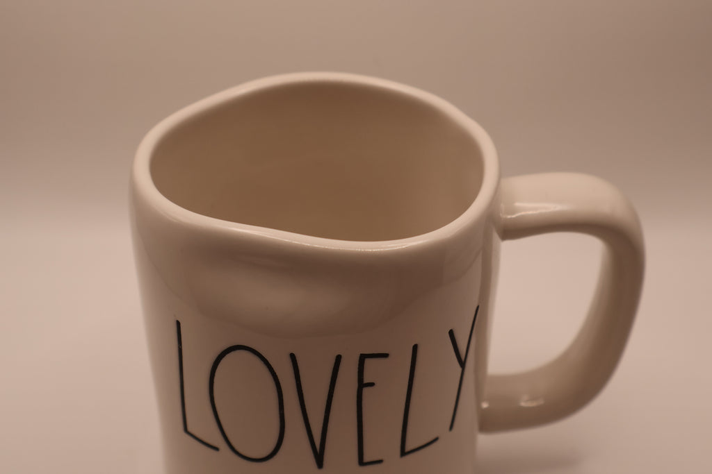 Rae Dunn “Lovely” Coffee Mug – Approximately 18 fl oz