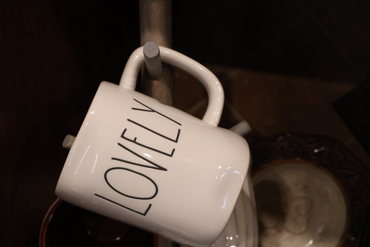 Rae Dunn “Lovely” Coffee Mug – Approximately 18 fl oz