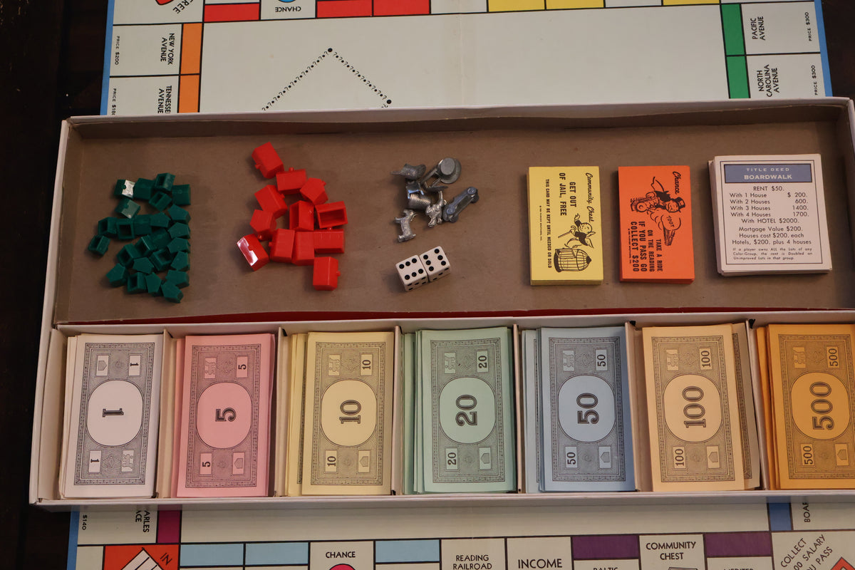 Vintage 1970 Monopoly Board Game