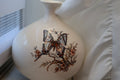 Vintage Crackle-Glazed Butterfly Vase – 7" Tall