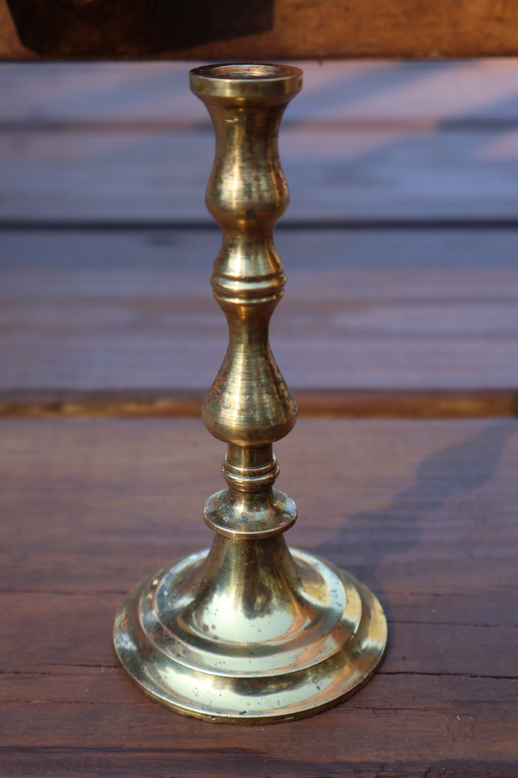 Vintage Miniature Brass Candlestick – 4.5" Tall