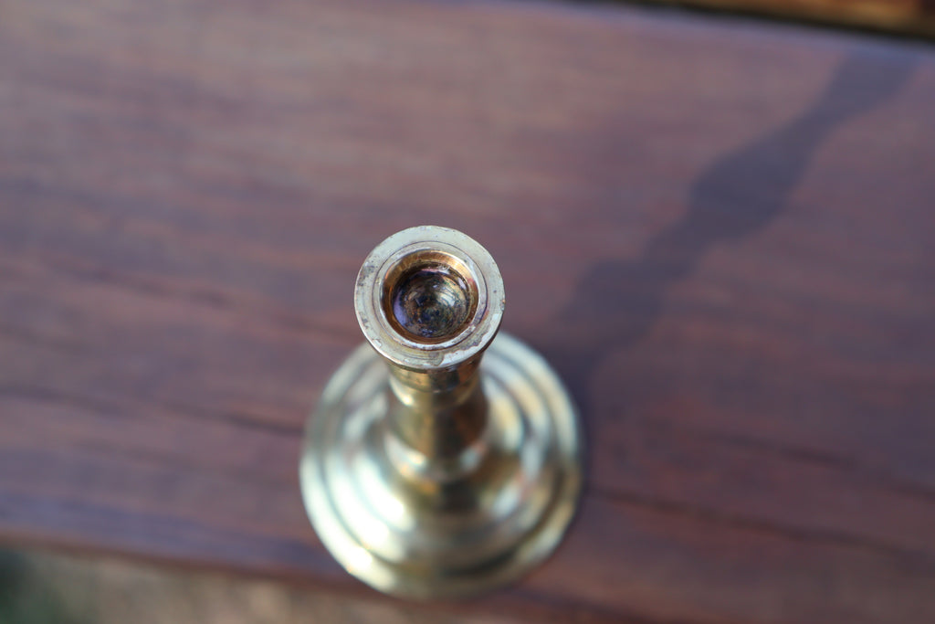 Vintage Miniature Brass Candlestick – 4.5" Tall