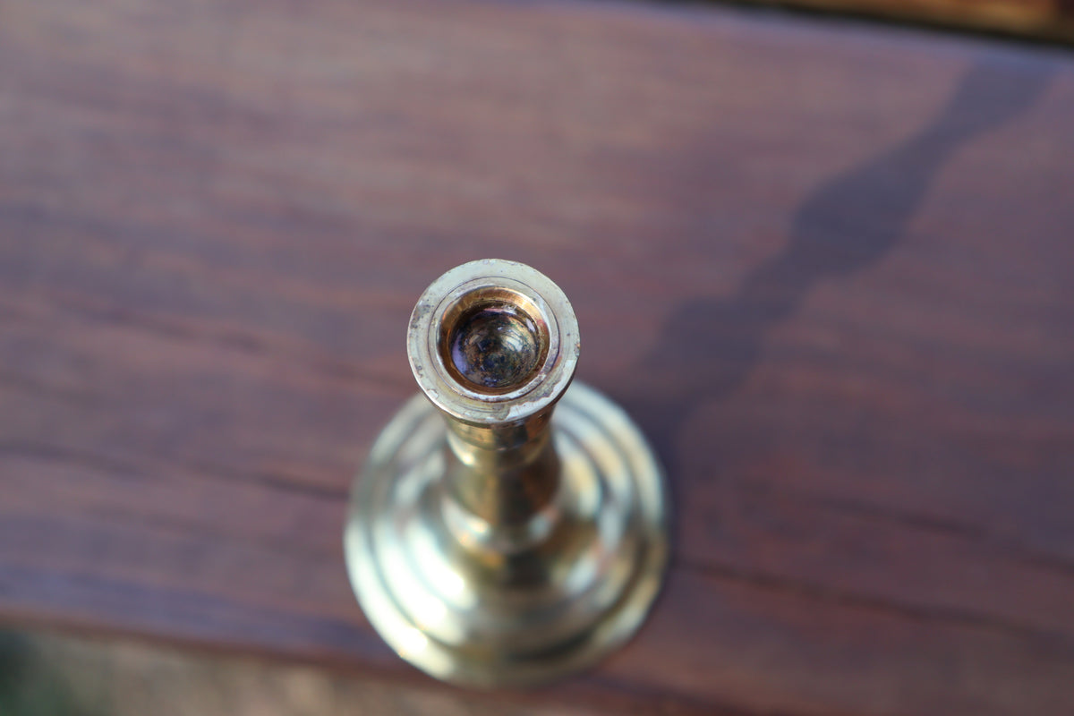 Vintage Miniature Brass Candlestick – 4.5" Tall