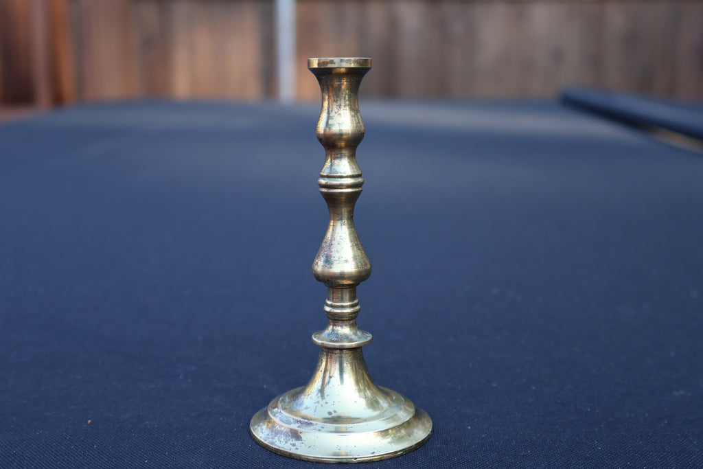 Vintage Miniature Brass Candlestick – 4.5" Tall